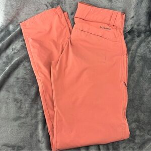 Women's Omni Shade Coral Salmon Convertible Nylon Hiking Fishing Pants Size 6